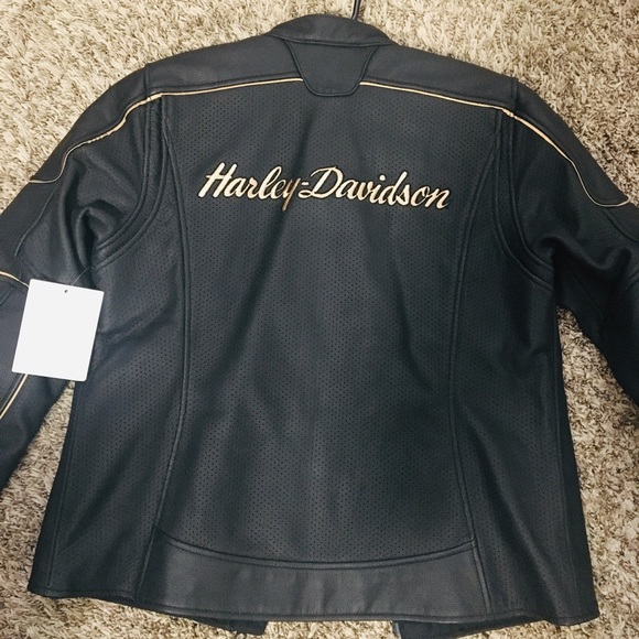 Harley Davidson Leather Jacket. Womens Medium - Picture 2 of 6